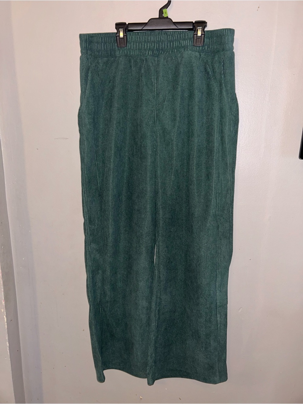 Halara Pants - High Waisted Pocket Straight Leg Baggy Mop Corduroy Casual - Picture 3 of 13